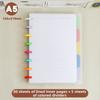 A5 A6 B5 Sizes Binder Notebook Colored Cover Hole Binder Notebook Loose-Leaf Notebook  For Office