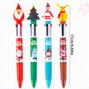 Christmas Multicolor Ballpoint Pen Nice Writing Experience Eye-catching Design Pen Suitable for Student Prize Gift