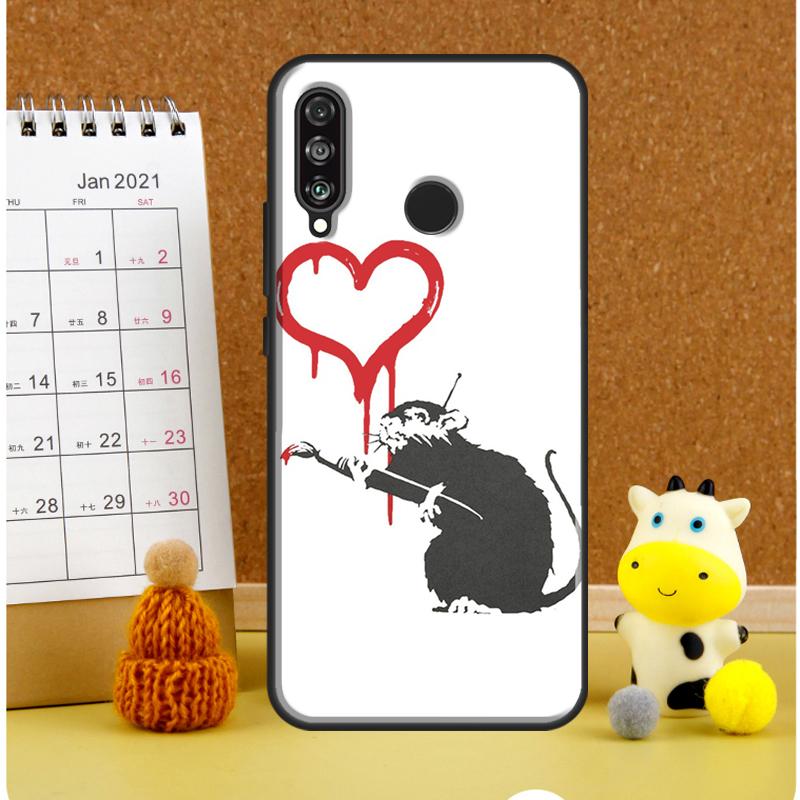Cute Cartoon Animal Rat For Huawei Nova 9 10 SE 3i 7i 8i 11i 12i Y60 Y61 Y70 Y72 Y73 Y90 Y91 P20 P30 P40 Lite Case