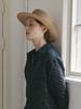 Meleuhen See-Through Riboon Boater Hat_2Color