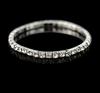 European Princess Style Rhinestone Bracelet - Elegant Elastic Hand Jewelry for Women