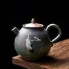 Forni in stile cinese si trasformano in gru colorate, portando buon auspicio. Teiere Western Shi, ceramica grezza, tè Kung Fu