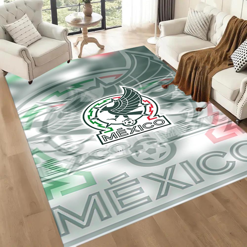 Mexico Logo Square rugs are a great choice for living rooms, bedrooms, home décor, and as gifts.