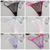 Thin Belt Underwear for Women Low Waist Mesh Seamless Panties Sweet Transparent Thong  Girl