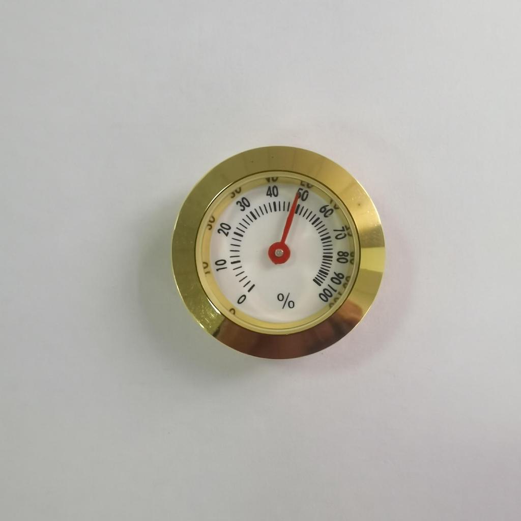 28mm Zinc Alloy Round Pointer Thermometer, Induction Type, Dual Fahrenheit & Celsius Gauge