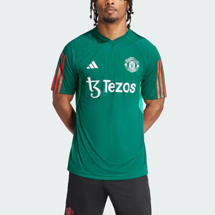 Adidas Manchester United Manchester United Tiro 23 Training Jersey Soccer Jersey Men's Green IQ1527