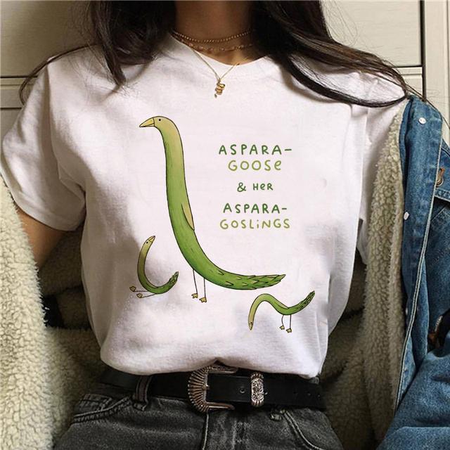 Summer Fashion Oversized T-Shirt for Women Harajuku Style Cockatiels Parrot Graphic Loose Short Sleeve Funny Bird Print Top