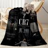 Ronaldo's Iconic Number Seven Blanket Ultra-Soft Suitable for Office Chair Livingroom Chair Four Seasons Universal Digital Print