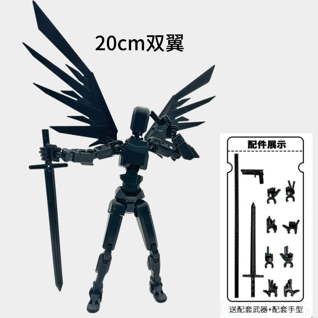Anjos Mecânicos 13 Figuras de Ação T13 Figura Impressa em 3D Articulada Multi-Articulada Sorte 13 Figura de Ação Manequim Brinquedos de Montagem DIY