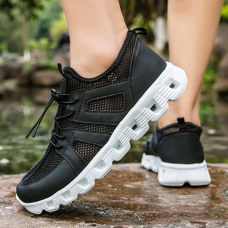 Summer outdoor creek walking shoes men's shoes mesh comfortable breathable water and land rafting shoes non-slip wading walking durable