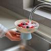 Fruit Tray with Drainage Base Creative Drip Fruit Basket for Kitchen Countertop Rapid Drainage Fruit Bowl