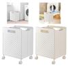 Foldable Laundry Basket with Wheels for Laundry Room Apartment College
