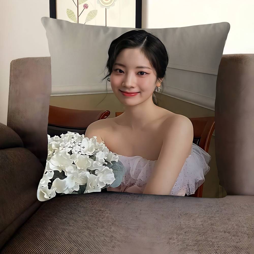 

Singer K-Kim-DaHyun Pillow Covers Cartoon Sofa Decorative Home Double-sided Printing Short Plush Cute Cushion Cover 12x12Inch