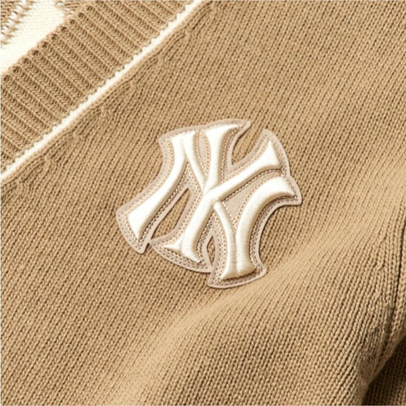 New MLB New York Yankees Sweaters Unisex Camel 3AKT00114-50SAS