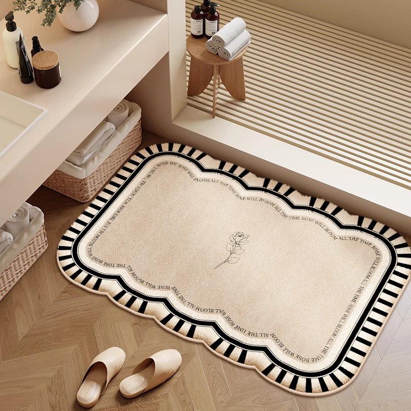 Imitatie kasjmier badkamervloermat toiletdeur absorberende voetmat huishoudelijk sneldrogend tapijt 80x120cm31.5x47.2in