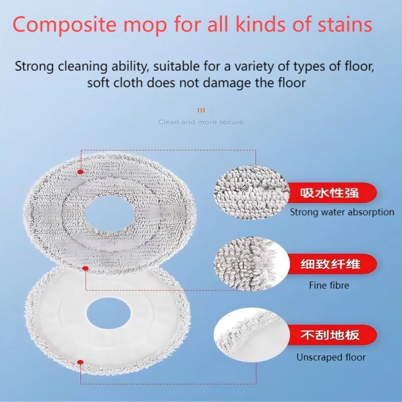 For Xiaomi Robot Vacuum X20 Max / D109GL Parts Accessories Main Brush Side Brush Hepa Filter Mop Cloth Dust Bag Replacement