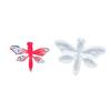 Pack of 3 Hummingbird Dragonflies Girl Themed Silicone Molds Double Hole Pendant Craft Tool for Creative Art Projects