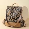 Backpack women's new fashion large capacity leopard print versatile women's backpack women's bag anti-theft backpack