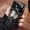 New Anime Painting Butterfly PhoneCase Glass PhoneCase for Samsung Galaxy S26 S25 S24 S23 S22 S21 FE,Ultra,Plus Dropresistant