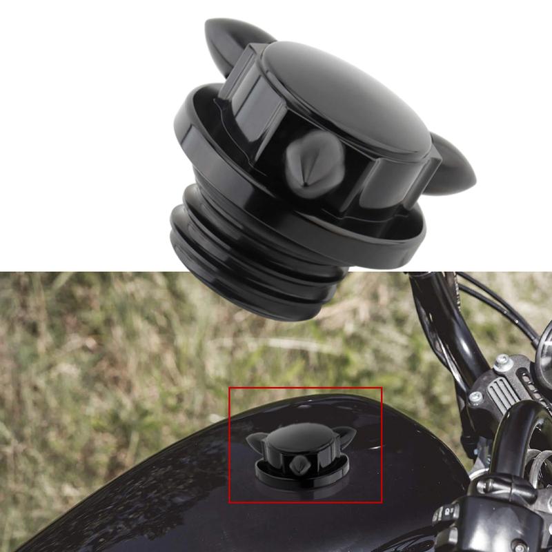 1PC Motorcycle Gas Fuel Tank Cap Cover Aluminum Right-hand Thread for Harley Sportster XL 883 1200 1996+
