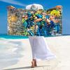 Jjba Print Beach Towel, Large Soft Quick Dry Towel for Beach Camping Swimming