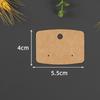 Retro Kraft Paper Earring Display Cards for Jewelry Packaging