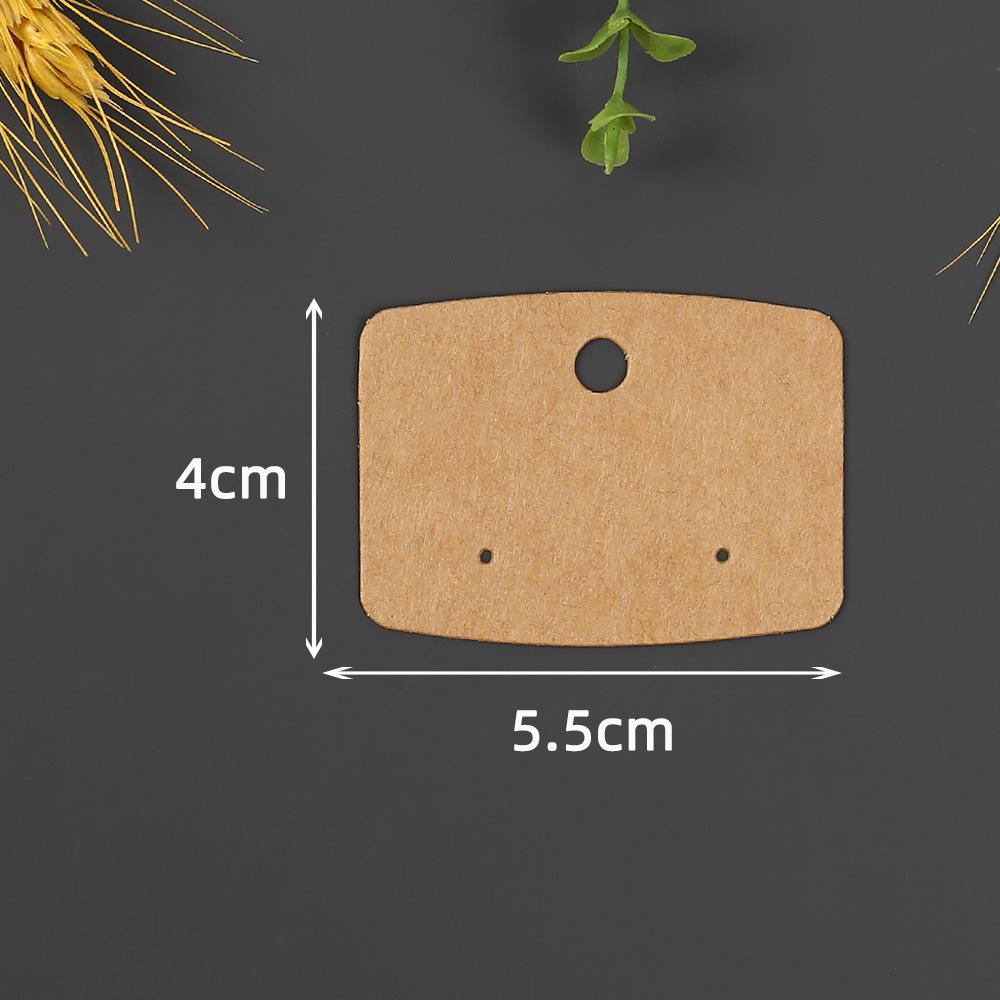 Retro Kraft Paper Earring Display Cards for Jewelry Packaging