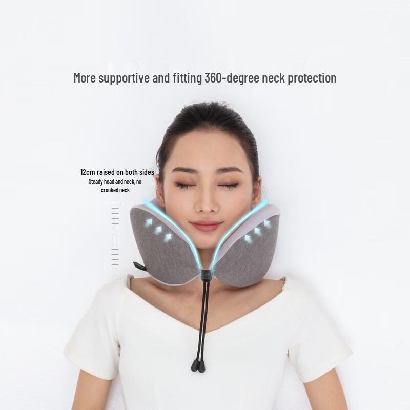 Jiancheng Memory Foam U-Shaped Travel Neck Pillow CN Plug (adapter Included)