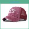 Wtf Letter Casual Cotton Baseball Hat With Adjustable Fit For Adults Outdoor Use