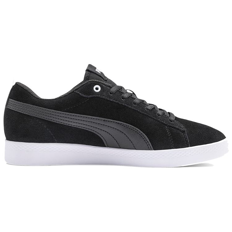 Puma Smash V2 SD Low Top Casual Sneakers Women sneakers Black White 365313-01