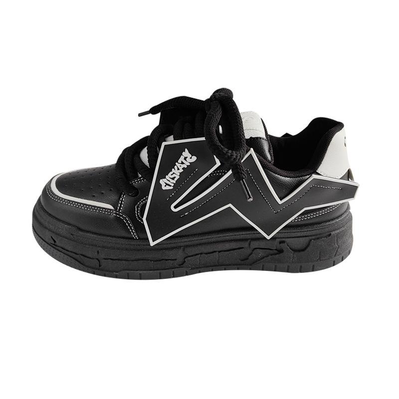 Erkek Ayakkabıları Harajuku Tarzı Kalın Taban Ekmek Ayakkabılar Günlük Moda Ayakkabılar Yükseltilmiş Baba Ayakkabıları Spor Kaykay Ayakkabısı