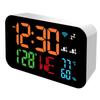 Tuya WiFi Desktop Clock Calendar Intelligent Thermometer Hygrometer with Digital LED Display
