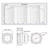 Haut-parleur sans fil 3,5 pouces 93 mm R Bass Sortie 30 W 4 Ohms Construction métallique Pour les passionnés de musique