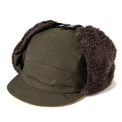 Rokuyon Cloth Flight Cap with Ear Large and Lightweight One Size Fits Most Head Circumference Khaki Flap, Size, Men's Women's, Water-Repellent,