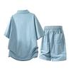 Unisex Half-Zip Polo T-Shirt & Sun Protection Shorts Set