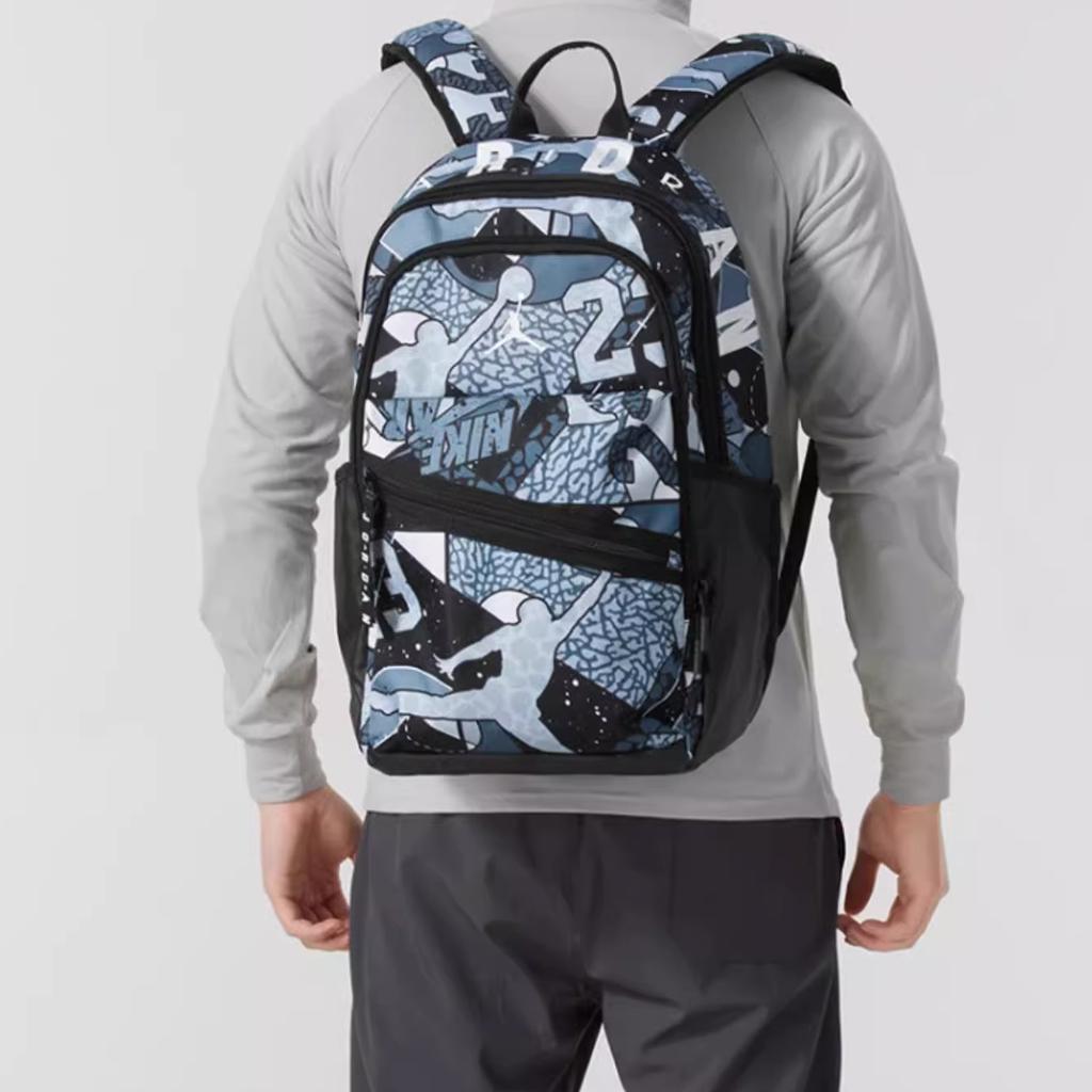 New Jordan Polyester Backpack Unisex Blue JD2513030AD-002