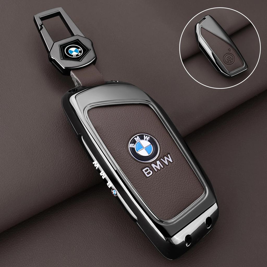 Car Sticker Hot 2025 Metal Car Key Case Cover Shell For BMW X1 U11 X7 G07 XM G09 I7 G70 X5 G05 LCI IX IX40 I20 U06 G81 M3 Series