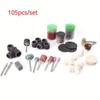 Kit Combinado de Herramienta Rotativa de Pulido Eléctrico Juego de Herramientas de Pulido, Corte y Pulido Juego de Accesorios para Escultura