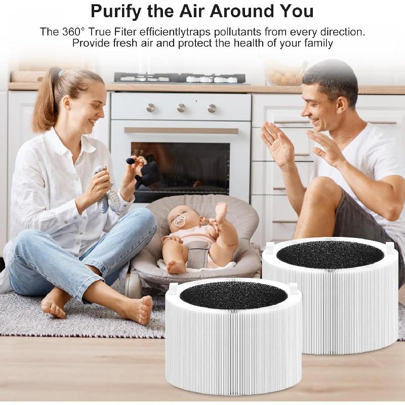 Blue Pure 211i Max Replacement Filter Compatible with Pure 211i Max Air Purifier. F2MAX, 3-in-1 H13 Ture and High-Efficiency