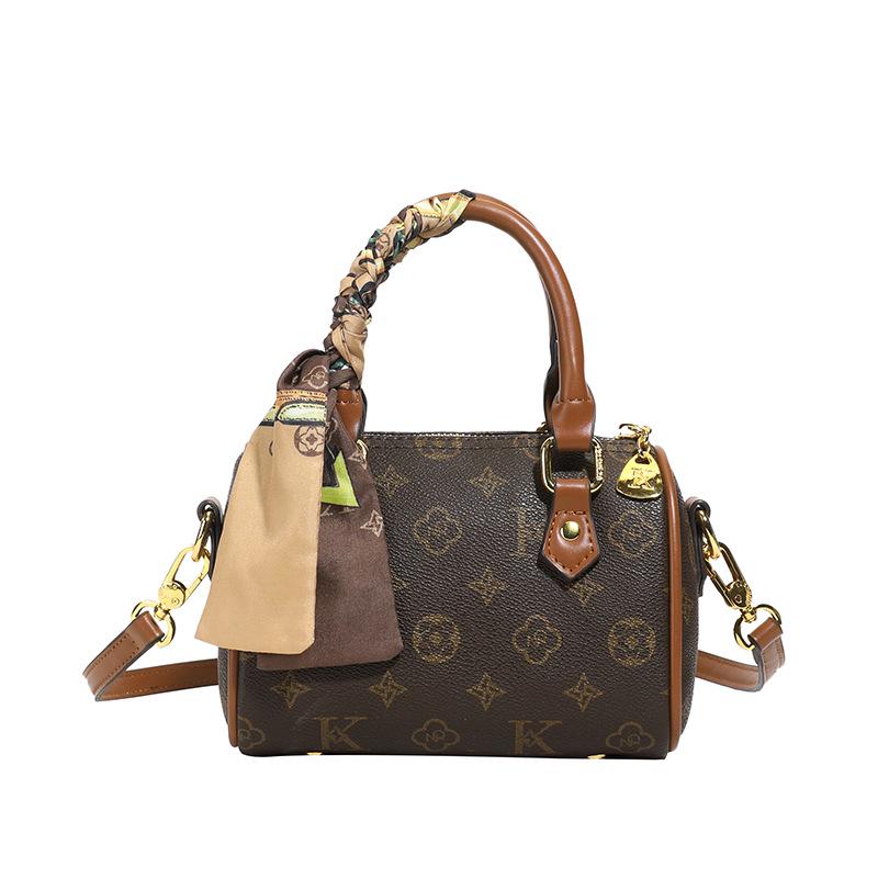 LUYIOUSHEYA Women's 2025 High-End Monogram Boston Pillow Crossbody Bag