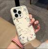Ins English Wildflower Suitable for Apple 16/17promax Mobile Phone Case iPhone15 Skin Feeling 12 Matte 14 Women 13