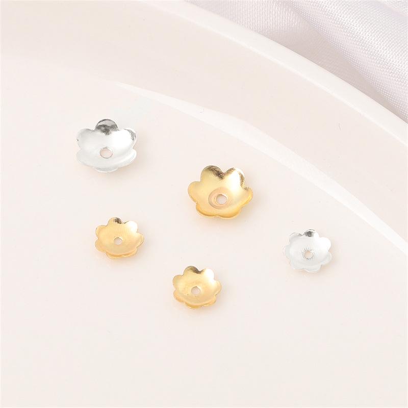 14K Gold-Filled Copper-Plated Flower Bead Cap Spacer for Jewelry Making