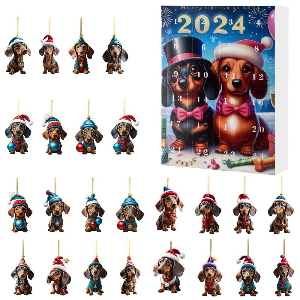 Christmas Hanging Ornament Ornament Advent Calendar 24 Days Christmas Countdown Calendar