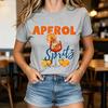 Vintage Aperol Spritz Cocktail Print T Shirt Unisex Unisex Drink Lover Casual Short Sleeve Daily Wear Tops Cotton Harajuku Y2k