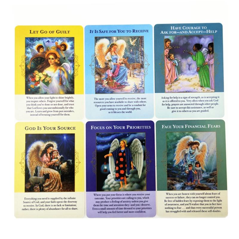 Angels Of Abundance Oracle Cards Full English 44 Cards Deck Tarot Mysterious Divination Family Friend Party Board Game