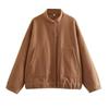 Women Fashion Vintage Pockets Woolen Jacket Autumn Casual Solid Long Sleeve Coat Snap Button Loose Outerwear