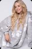 Blanket Sweatshirt Oversize Warm Thick Blanket Sweatshirt 2in1 Paws Furry [Kb-W32]