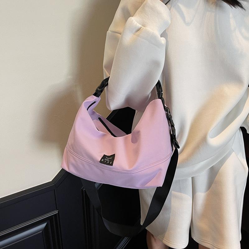 Canvas tote bag casual and simple 2025 spring and summer trend texture shoulder bag travel messenger bag