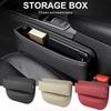 Car Seat Gap Box PU Leather Large Capacity Multifunctional Storage Miscellaneous Storage Box with Easy Installation Gap Filling