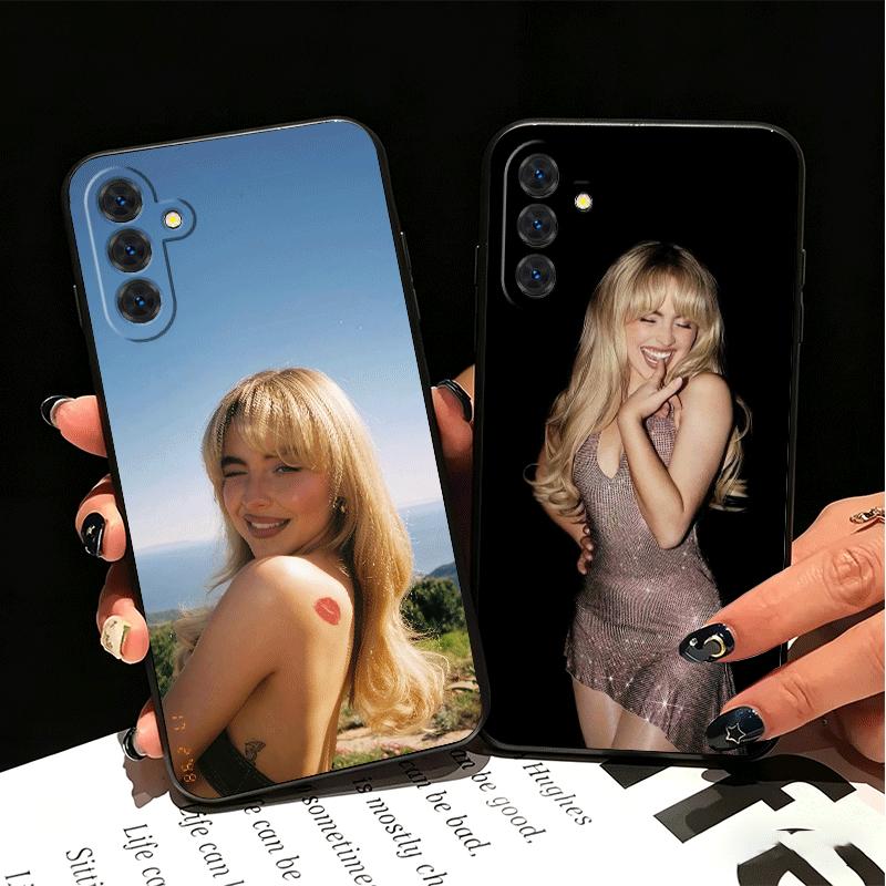 CR66 S-Sabrina C-Carpenter Zachte Telefoonhoes voor Samsung A17 A37 A57 A16 A26 A36 A56 A15 A25 A35 A55 A14 A24 A34 A54 A13 A23 A33 A